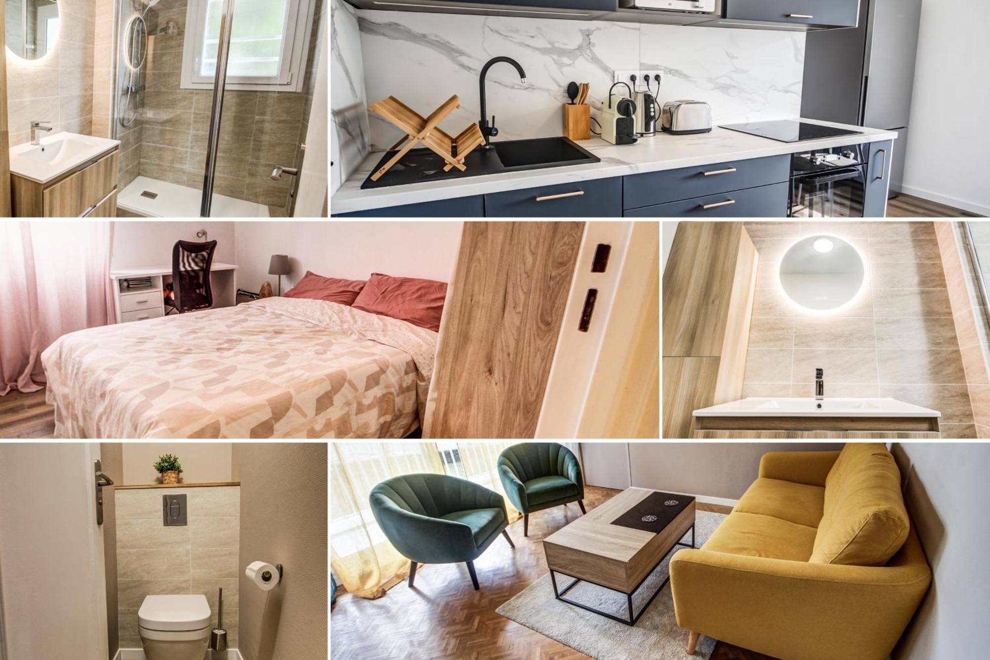 Suite T5 Rennes Gare - Parking Prive Gratuit Exterior photo